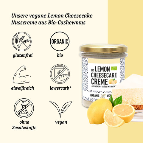 Lemon Cheesecake Creme - lower-carb & vegan