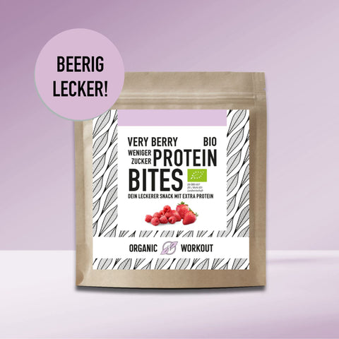 Bio Very Berry Bites – mit Molkeproteinkonzentrat & -isolat