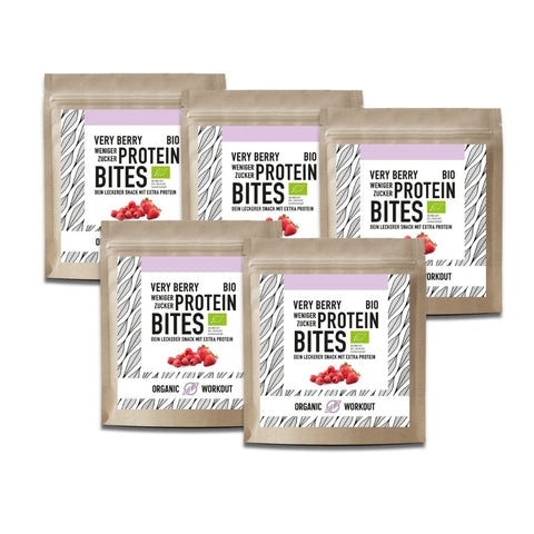 Bio Very Berry Bites – mit Molkeproteinkonzentrat & -isolat