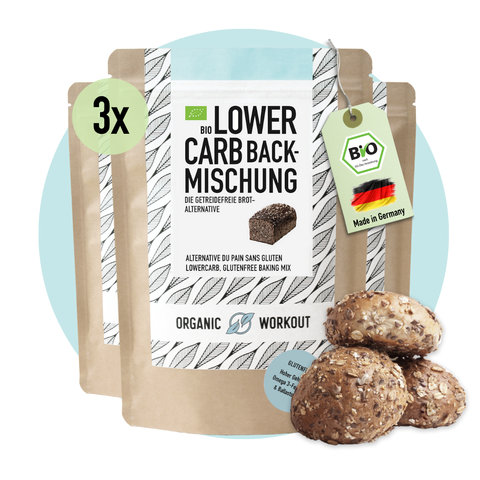 LOWER-CARB* BACKMISCHUNG – für Brötchen, Bagel & Brot-Alternative