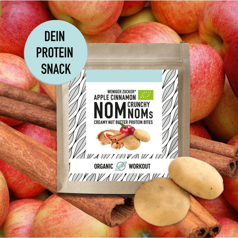 Apple Cinnamon Crunch NomNoms (Protein-Bites) – vegan mit Extra Protein