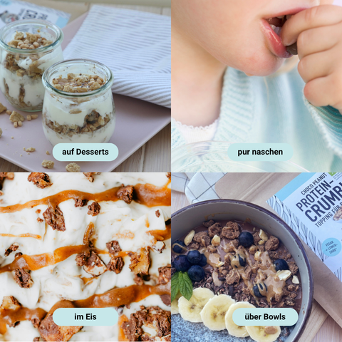 Cookie Dough Protein Crumble – bio, vegan mit Bio-Erythrit und Bio Erbsenprotein