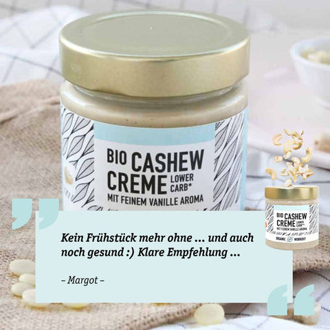 NEU 30 g Cremige Vegane Bio Cashewcreme mit feinem Vanillearoma