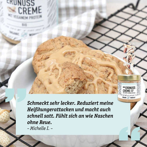 Bio Erdnusscreme mit veganem Protein