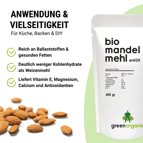 Bio Premium Mandelmehl 400 g