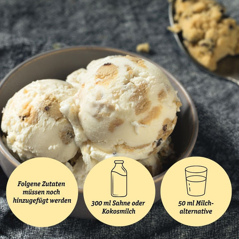 Limitiert: Creamy Cookie-Dough Eis-Pulver – Lower-Carb* + Keto + Bio