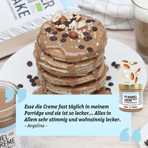 Bio Mandelcreme mit Whey-Protein + Vanille