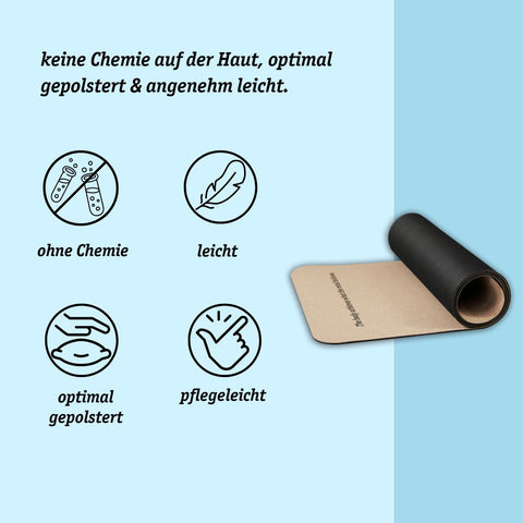 Ausverkauf Trainings-Matte mit Kork-Auflage