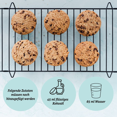 Bio Lower-Carb* Vegane Keks-Backmischung für glutenfreie Chocolate-Chip-Cookies