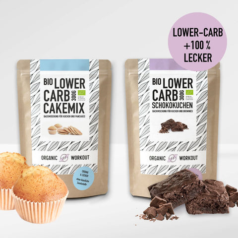 Set Bio Schokokuchen & Vanille Cakemix für Lower Carb* Kuchen