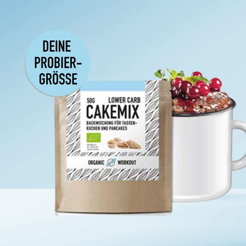 50 g Bio Lower-Carb* Mug-Cake-Mix für Tassen-Kuchen