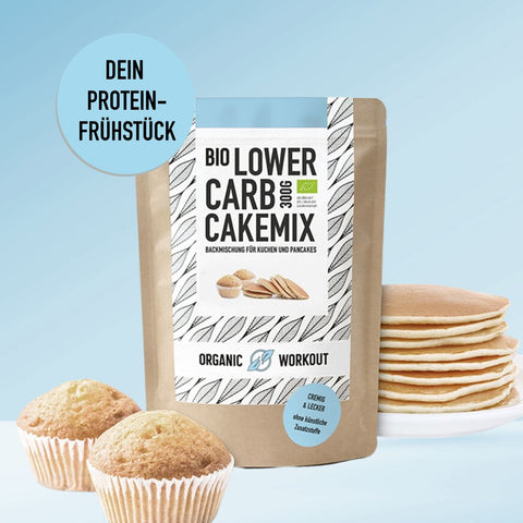 Bio Lower-Carb Vanille PanCake-Mix für Kuchen, Muffins & Pancakes