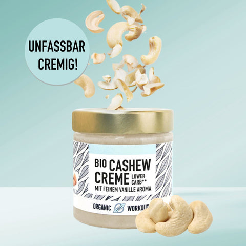 ABVERKAUFCremige Vegane Bio Cashewcreme mit feinem Vanillearoma