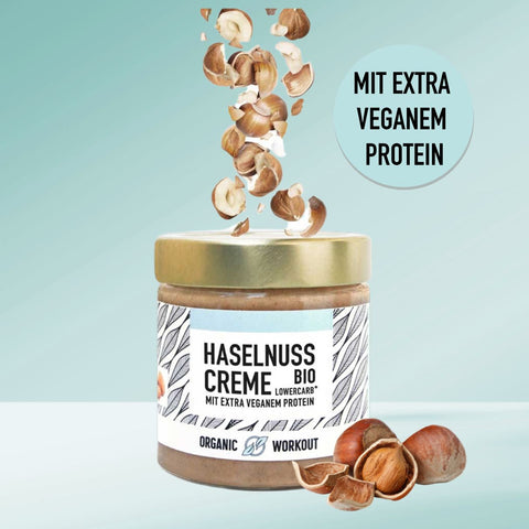 ABVERKAUF Bio Haselnusscreme mit veganem Protein