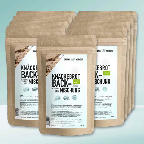 Knäckebrot-Backmischung – Bio, lower-carb* glutenfrei, vegan, eiweiß- und ballaststoffreich