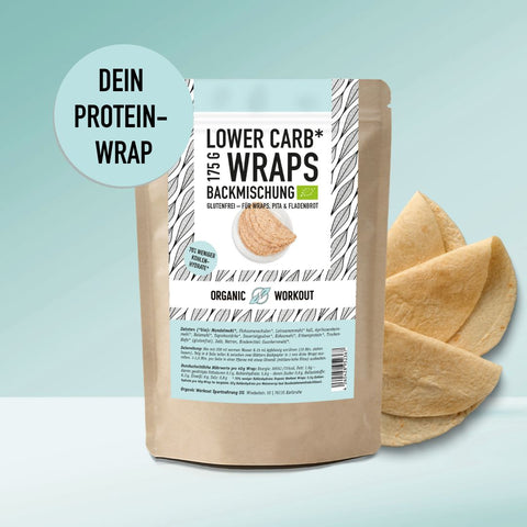 WRAPS LOWER-CARB BACKMISCHUNG – glutenfrei, vegan, bio, Sauerteig, für Wraps & Fladenbrot