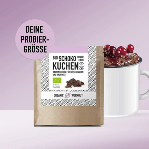 50 g Bio Lower-Carb* Schokokuchen Mug-Cake-Mix