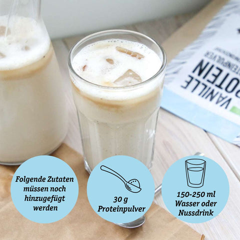 Bio Vanille-Proteinpulver aus Wheyproteinkonzentrat