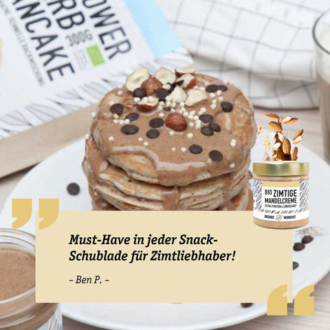 Zimtige Bio Mandelcreme mit Whey-Protein + Vanille (limitierte Sonderedition)