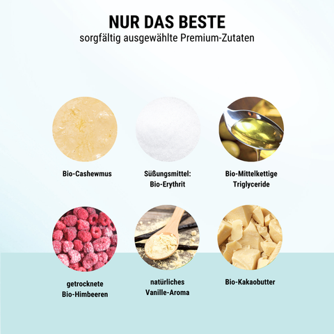 Limitierte Edition Bio Cashew-Himbeer-Creme