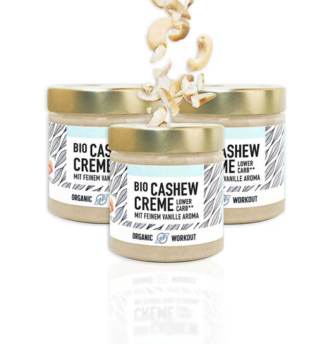ABVERKAUFCremige Vegane Bio Cashewcreme mit feinem Vanillearoma