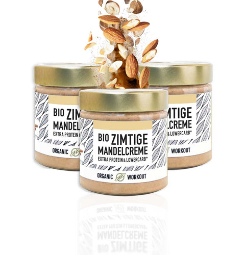 Zimtige Bio Mandelcreme mit Whey-Protein + Vanille (limitierte Sonderedition)