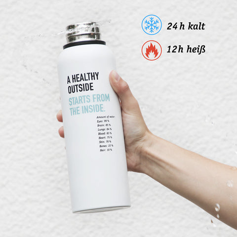 Fitness-Trinkflasche aus Edelstahl ohne Weichmacher und BPA