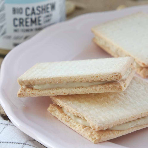 ABVERKAUFCremige Vegane Bio Cashewcreme mit feinem Vanillearoma