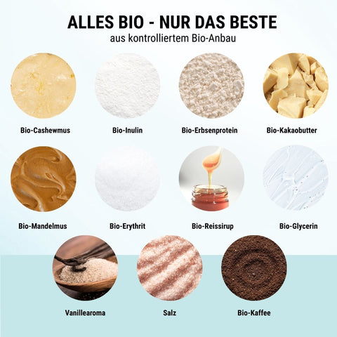 Coffee Dream NomNoms - Protein Bites – Bio, vegan mit Bio-Erythrit und Bio-Erbsenprotein
