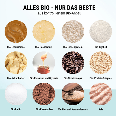 Crunchy Peanut Chocolate NomNoms (Protein-Bites) – bio, vegan mit Extra Protein