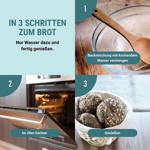 Bio Kernige Lower-Carb* Backmischung – glutenfrei, vegan, eiweiss- und ballaststoffreich