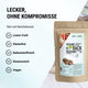 Vegane Bio Backmischung mit Gemüse, die proteinreiche, lower-carb* Brot-Alternative