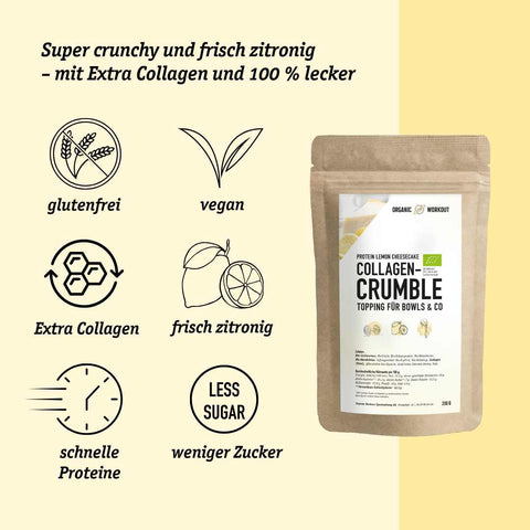 Collagen Protein-Crumble Lemon Cheesecake (200g)