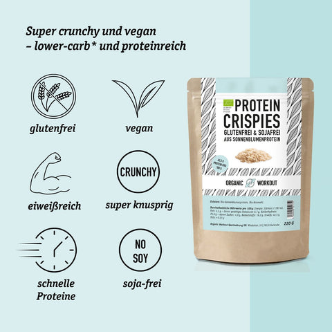 Bio Protein Crispies – glutenfrei, sojafrei, vegan