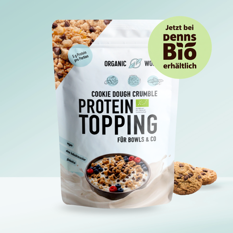 Cookie Dough Protein Crumble – bio, vegan mit Bio-Erythrit und Bio Erbsenprotein