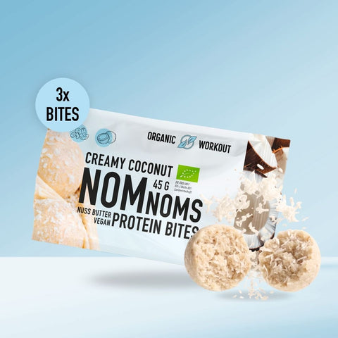 Creamy Coconut NomNoms (Protein-Bites) – bio, vegan mit Bio-Erythrit und Bio Erbsenprotein