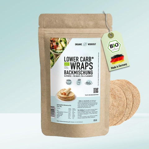 WRAPS LOWER-CARB* BACKMISCHUNG – glutenfrei, vegan, bio, Sauerteig, für Wraps & Fladenbrot