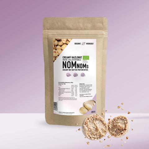 Creamy White Hazelnut NomNoms (Protein-Bites) –  bio, vegan und mit Erbsenprotein