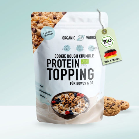 Cookie Dough Protein Crumble – bio, vegan mit Bio-Erythrit und Bio Erbsenprotein