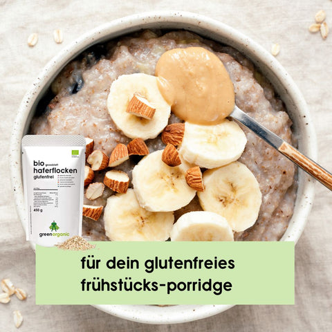 Bio glutenfreie Großblatt Haferflocken - 450 g