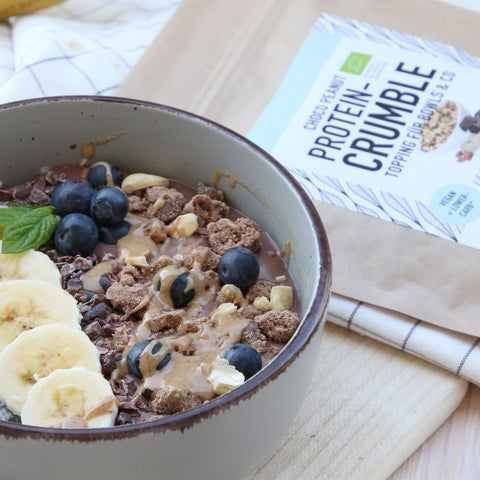 Choco Peanut Protein Crumble  – bio, vegan mit Extra Protein