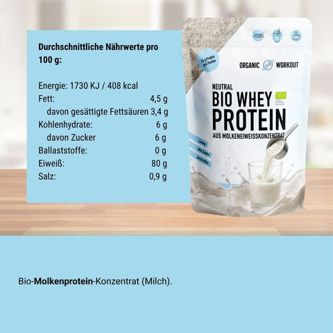 Bio Whey Protein Konzentrat - neutral