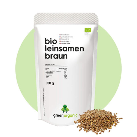 Bio Premium Leinsamen – braun 900 g