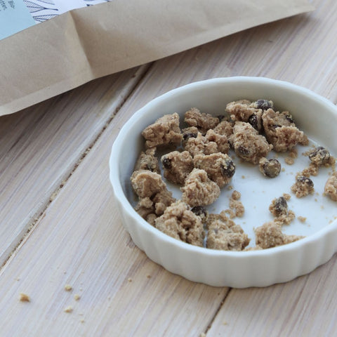 Cookie Dough Protein Crumble – bio, vegan mit Bio-Erythrit und Bio Erbsenprotein