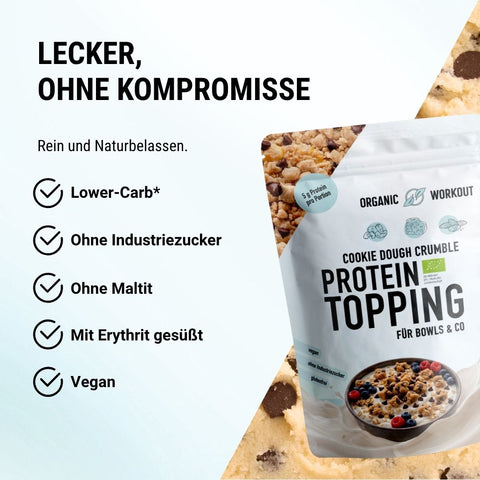 Protein-Crumble Trio Bundle – Cookie Dough, Salted Caramel & Kokos (3x 200 g)