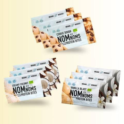 NomNoms Protein-Bites Bestseller-Sorten 3x3 Packungen