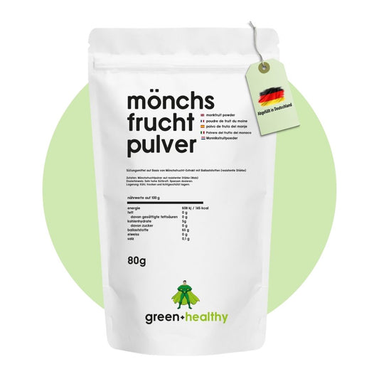 Mönchsfruchtpulver zum kalorienarmen Süßen - 80 g