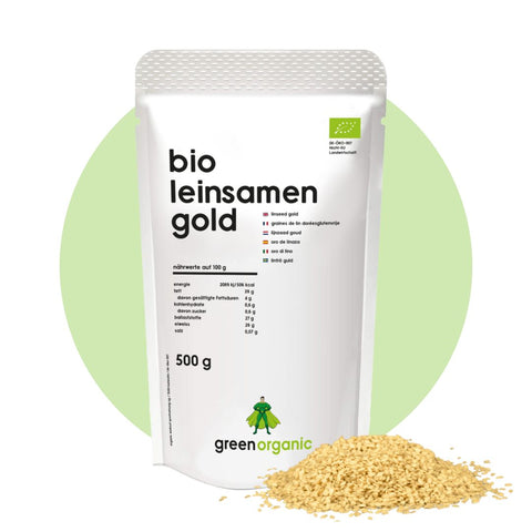 Bio Premium Leinsamen – gold 500 g