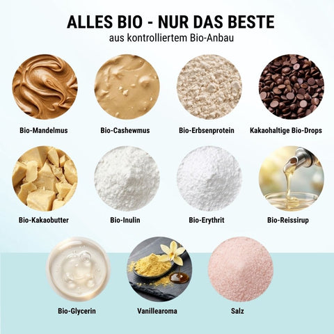 Cookie Dough Protein Crumble – bio, vegan mit Bio-Erythrit und Bio Erbsenprotein