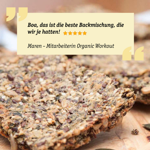 Knäckebrot-Backmischung – Bio, lower-carb* glutenfrei, vegan, eiweiß- und ballaststoffreich